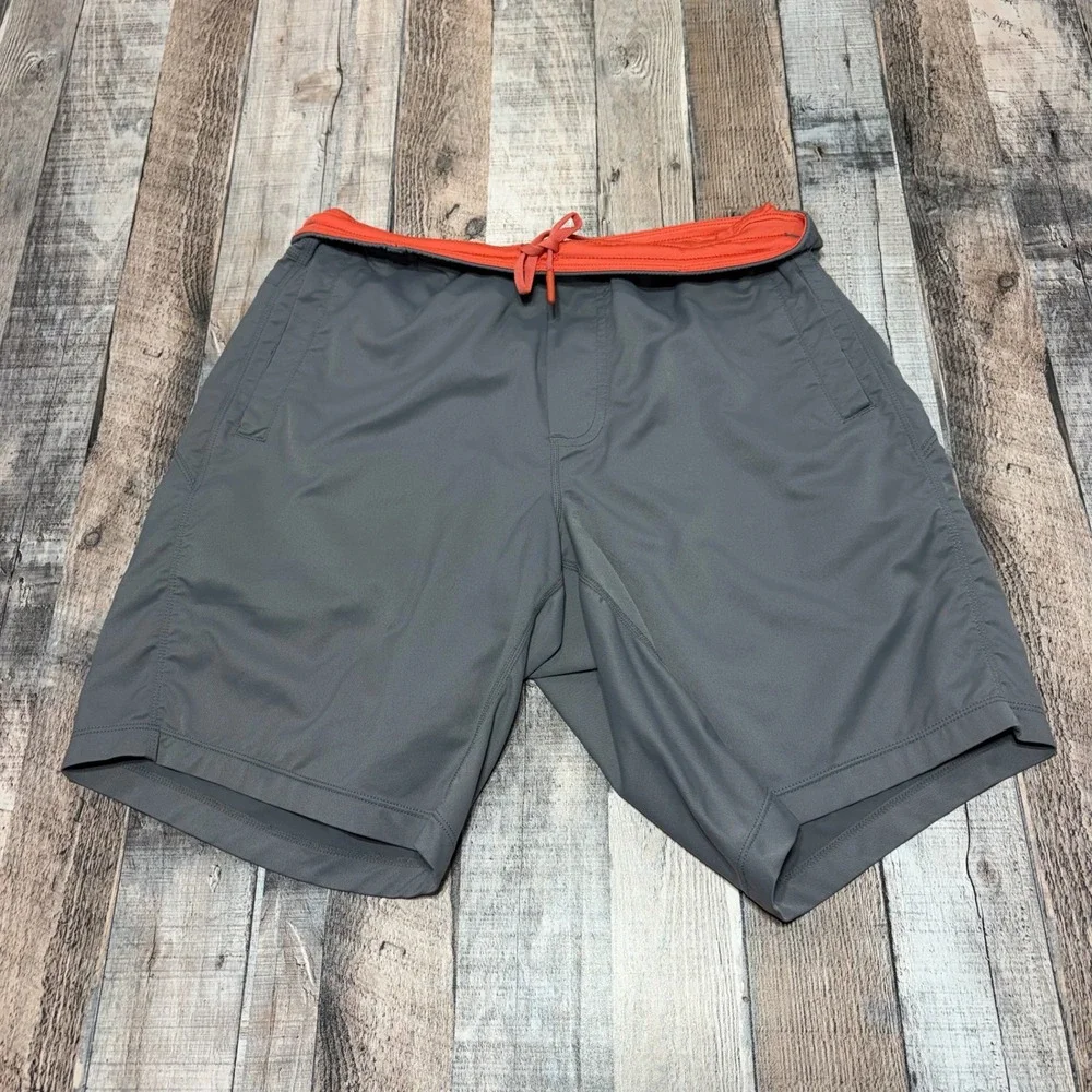 Birddogs Gym Shorts Mens M Gray Lined Athletic Running Stretch Activewear